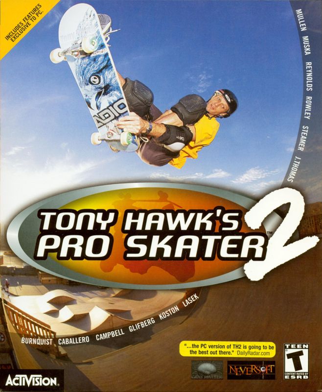 Tony Hawk box art for Nintendo 64